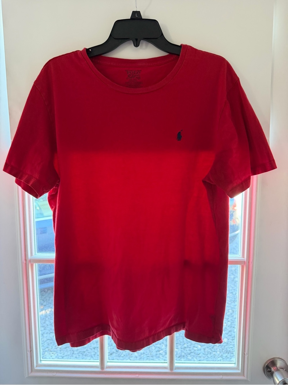Polo by Ralph Lauren Red Crew Neck Tee with Navy Pony